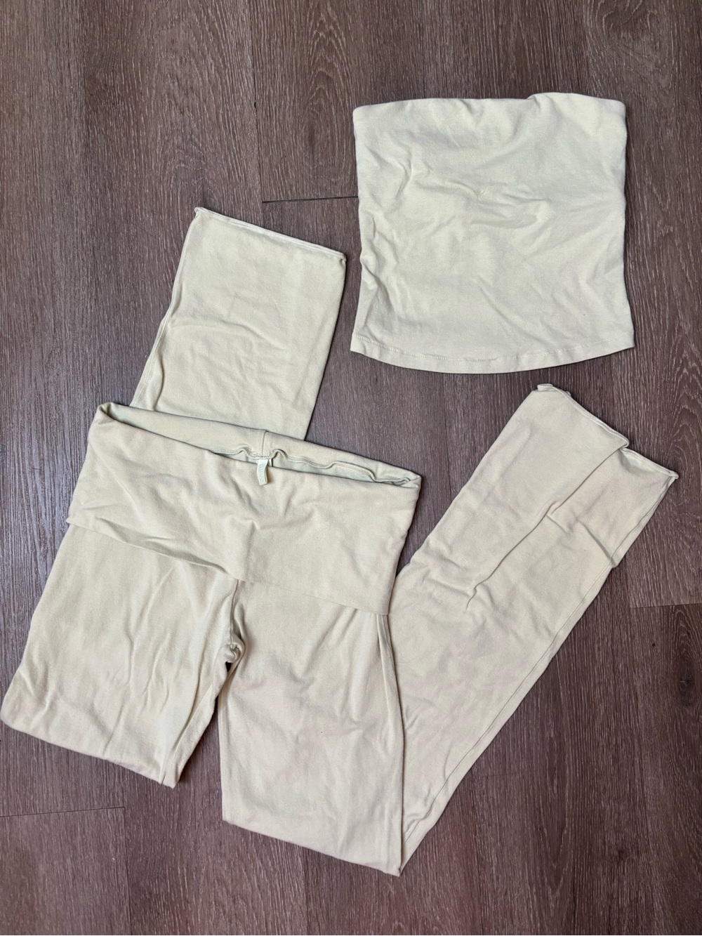 SKIMS Fold Over Pants & Tube Top Set
